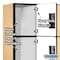 Salsbury Industries 4 Tier Designer Locker, 54"Wx76"Hx18"D, 12 Door, Maple 18-24368MAP - alternate 4